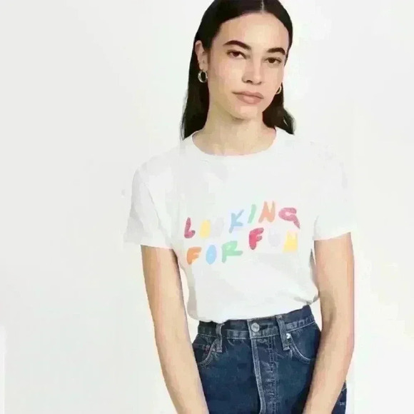 RE/DONE Looking for Fun Print Baby Tee - Picture 7 of 16